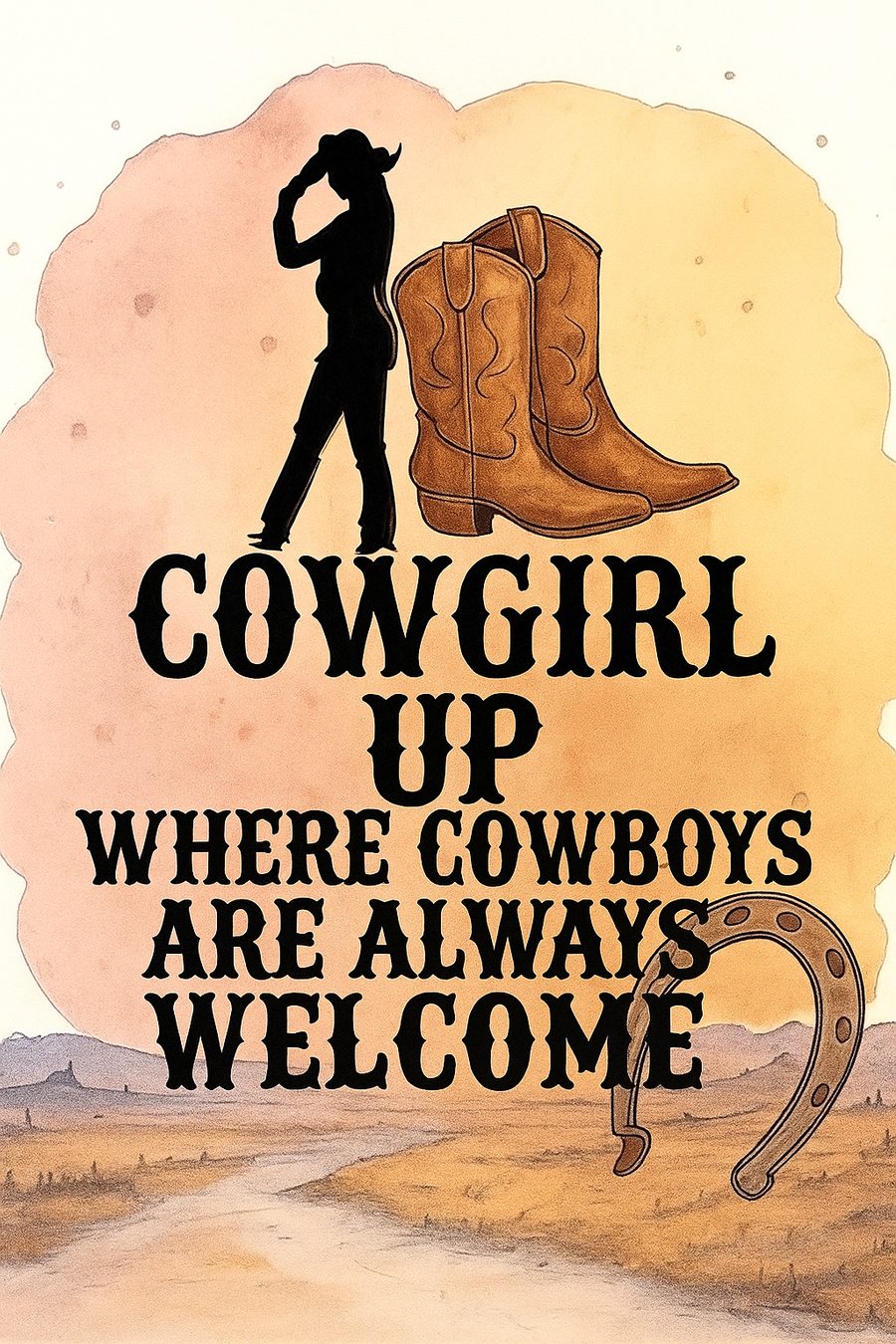 Cowgirl Up Poster